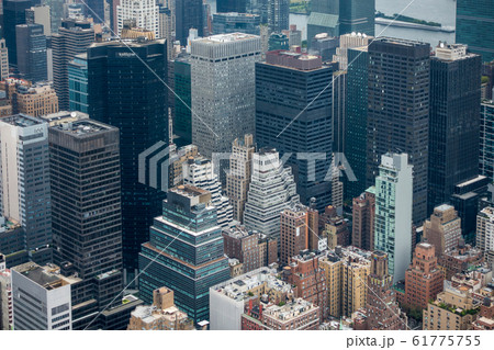 Aerial view of Manhattan skyscrapers Aerial view of Manhattan skyscrapers 61775755