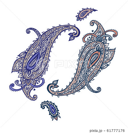 Paisley. Ethnic ornament. Vector illustration white isolated Paisley. Ethnic ornament. Vector illustration white isolated 61777176