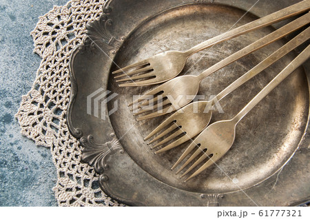 Old bronze forks 61777321