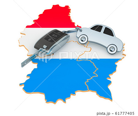 Sale or rent car in Luxembourg concept Sale or rent car in Luxembourg concept 61777405