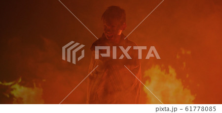 Boy trapped in fire crying for help Boy trapped in fire crying for help 61778085