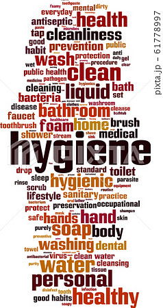 Hygiene word cloud 61778997