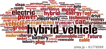 Hybrid vehicle word cloud 61778999