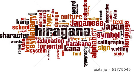 Hiragana word cloud 61779049