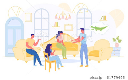 Friends Playing Game Conceiving, Guessing Words. 61779496