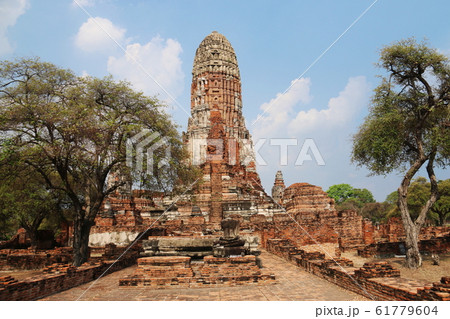 世界遺産　タイランド　アユタヤ遺跡　ワット・プラ・ラーム 61779604