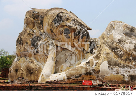 世界遺産 タイランド アユタヤ遺跡 ワット・ローカヤースッター 世界遺産 タイランド アユタヤ遺跡 ワット・ローカヤースッター 61779617