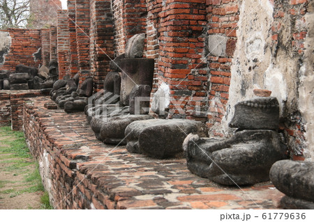世界遺産 タイランド アユタヤ遺跡 ワット・マハータート 世界遺産 タイランド アユタヤ遺跡 ワット・マハータート 61779636