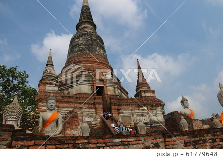 世界遺産 タイランド アユタヤ遺跡 ワット・ヤイ・チャイ・モンコン 世界遺産 タイランド アユタヤ遺跡 ワット・ヤイ・チャイ・モンコン 61779648