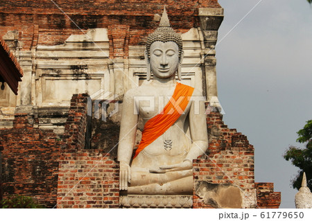 世界遺産 タイランド アユタヤ遺跡 ワット・ヤイ・チャイ・モンコン 世界遺産 タイランド アユタヤ遺跡 ワット・ヤイ・チャイ・モンコン 61779650