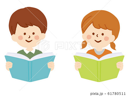 本を読む子供 61780511