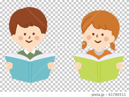 本を読む子供 61780511