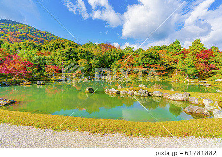 京都 天龍寺 秋の曹源池庭園 京都 天龍寺 秋の曹源池庭園 61781882