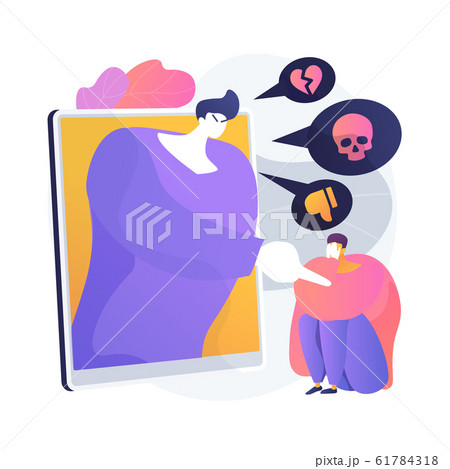 Cyberbullying vector concept metaphor 61784318