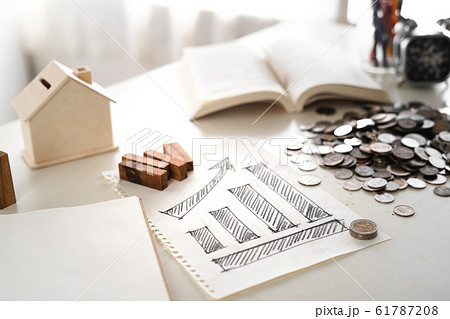 Financial growth-Stacked gold coins On the desk 61787208