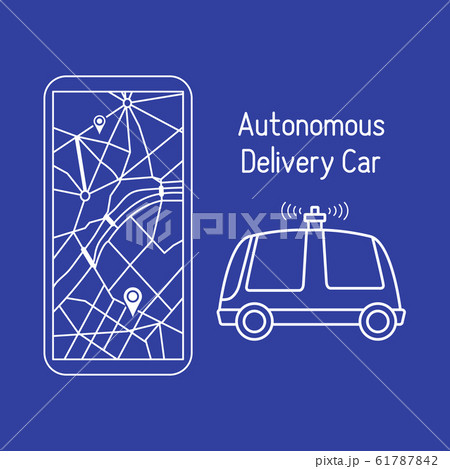 Autonomous delivery car Navigation, remote control 61787842