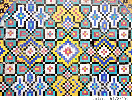 Detail of traditional persian mosaic wall, Iran Detail of traditional persian mosaic wall, Iran 61788550