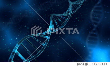 DNA 遺伝子 染色体 二重らせん バイオ 医療 科学 テクノロジー 背景 バックグラウンド 61789141