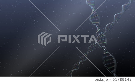 DNA 遺伝子 染色体 二重らせん バイオ 医療 科学 テクノロジー 背景 バックグラウンド 61789145