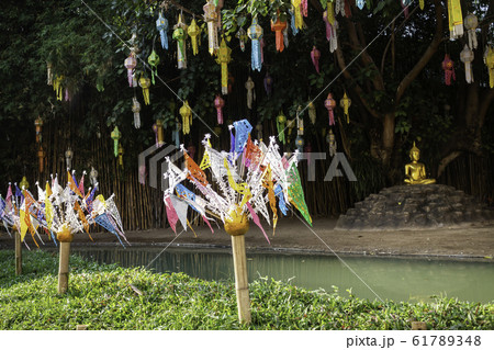 Thai Buddhist public temple in Chiang Mai Thai Buddhist public temple in Chiang Mai 61789348
