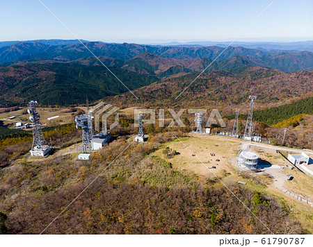 ［愛知県］　茶臼山高原　萩太郎山　紅葉　空撮 61790787
