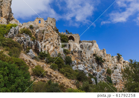 Historical Saint Hilarion Castle in Kyrenia region 61792258