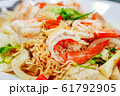 Spicy seafood salad with instant noodle. Thai food 61792905