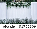backdrop with blank logo decorated with white 61792909