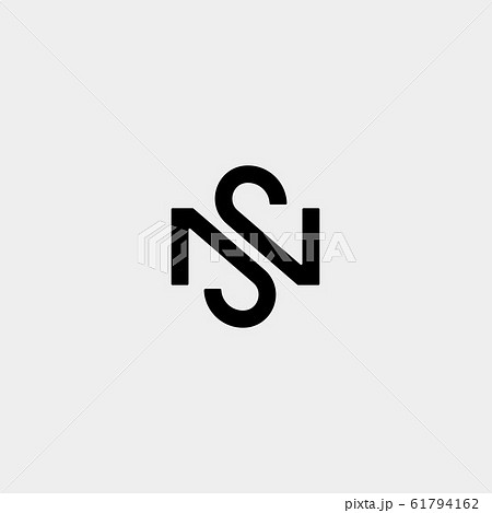 Letter S N SN NS Logo Design Simple Vectorのイラスト素材 [61794162 ...