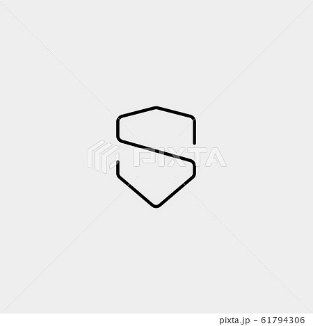 Letter S SS Shield Logo Design Simple Vector 61794306