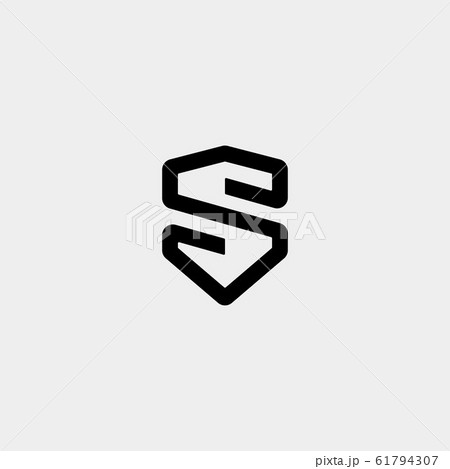 Letter S SS Shield Logo Design Simple Vector Letter S SS Shield Logo Design Simple Vector 61794307