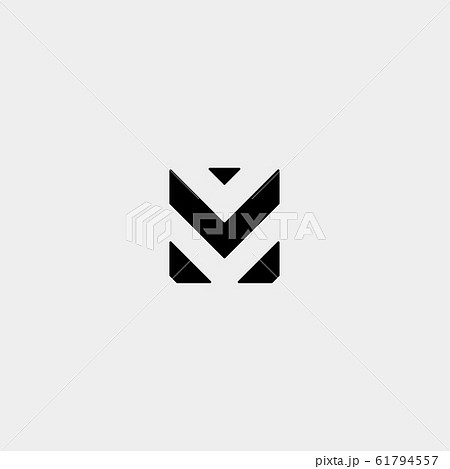 Letter M MM Monogram Logo Design Minimal - Stock Illustration [61794507] -  PIXTA