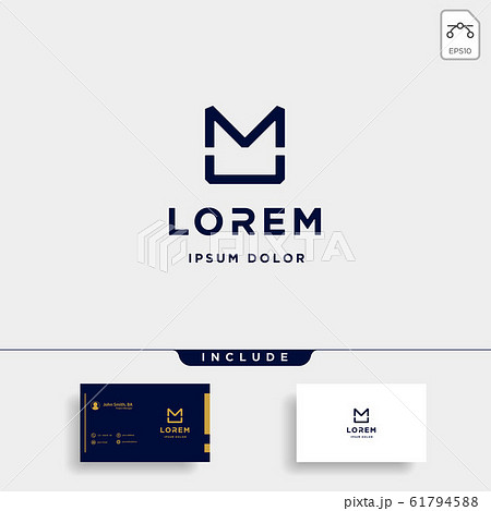Letter MU M U UM Monogram Logo Design Minimal Icon Letter MU M U UM Monogram Logo Design Minimal Icon 61794588