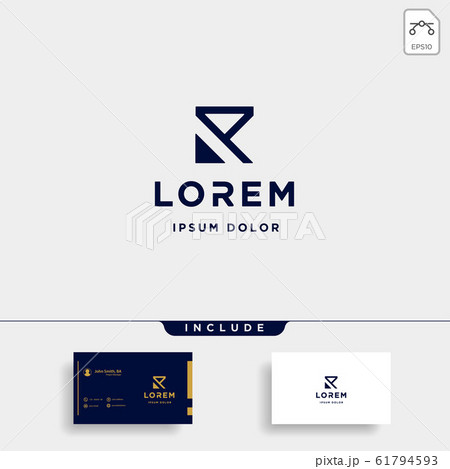 Letter R Monogram Logo Design Minimal Icon Letter R Monogram Logo Design Minimal Icon 61794593