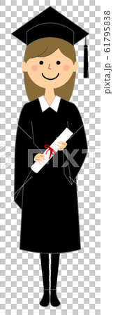 Graduation ceremony academic dress gown 61795838