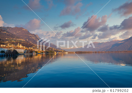 Awesome Iseo lake panorama Awesome Iseo lake panorama 61799202