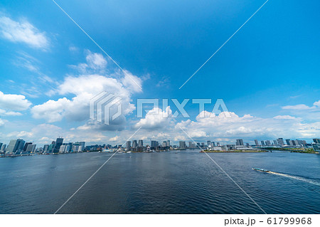 日本の東京都市景観 建設中の選手村などを望む 日本の東京都市景観 建設中の選手村などを望む 61799968