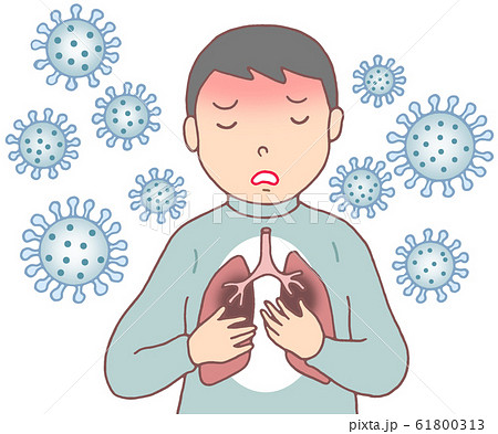 新型肺炎のイラスト素材