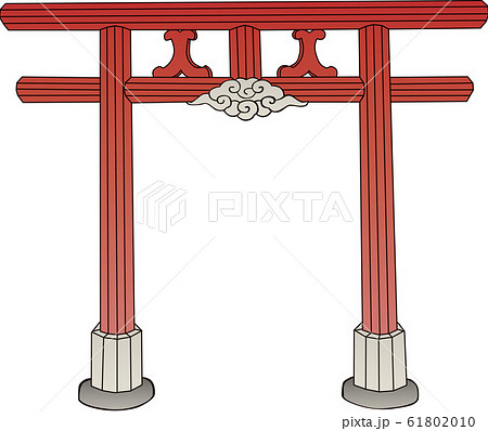 浮世絵　鳥居　その1 61802010