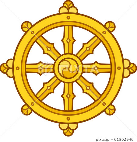 Dharma Wheel symbol 61802946