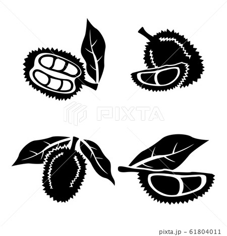 Silhouette Durian Vector Images (99)