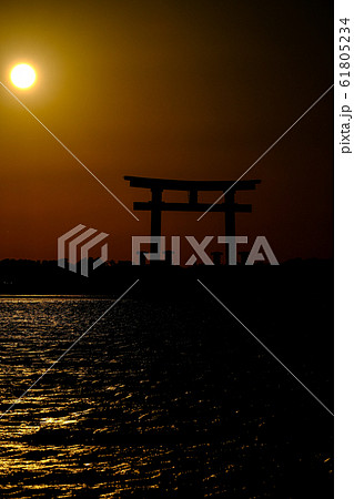 浜名湖 弁天島の夕刻 浜名湖 弁天島の夕刻 61805234