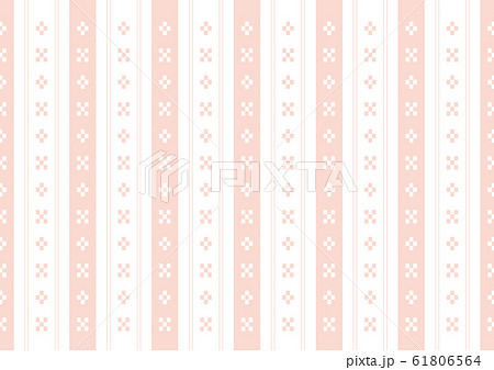 沖縄の伝統模様 ミンサー 桃 のイラスト素材