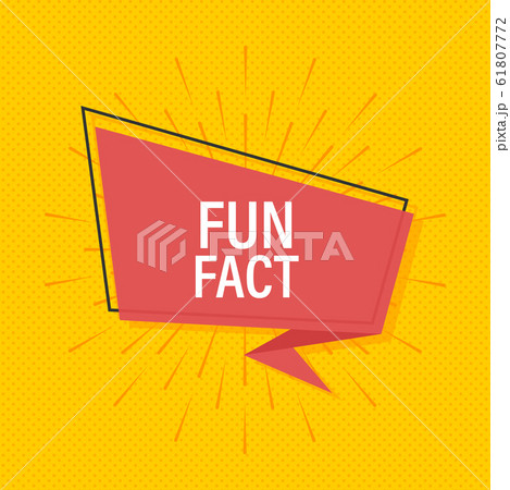 Ribbon banner with text fun fact, poster in pop Ribbon banner with text fun fact, poster in pop 61807772