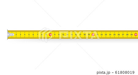 Yellow measure tape. Ruler. An instrument for 61808019