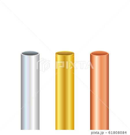 Pipe set. Steel, copper, gold Tubes. Steel or Pipe set. Steel, copper, gold Tubes. Steel or 61808084