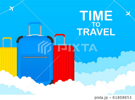 Time to Travel Tourism Poster Concept Front View 61808653