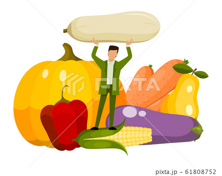 Tiny man vegeterian and healthy organic food. Adult person eating raw fresh vegetables. Vegetable for mens health concept Tiny man vegeterian and healthy organic food. Adult person eating raw fresh vegetables. Vegetable for mens health concept 61808752