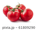 Tomatoes isolated on white. Tomato with drops. 61809290