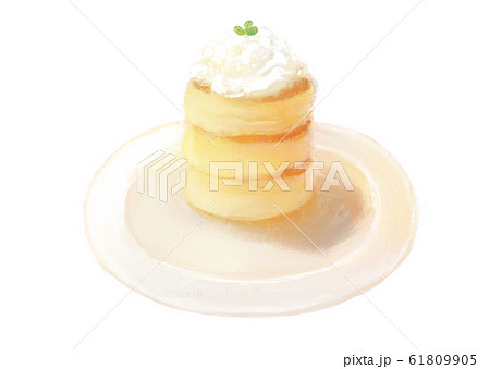 Illustration Souffle Pancake Stock Illustration